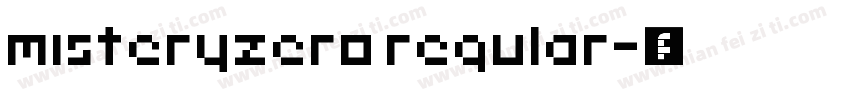 misteryzero regular字体转换